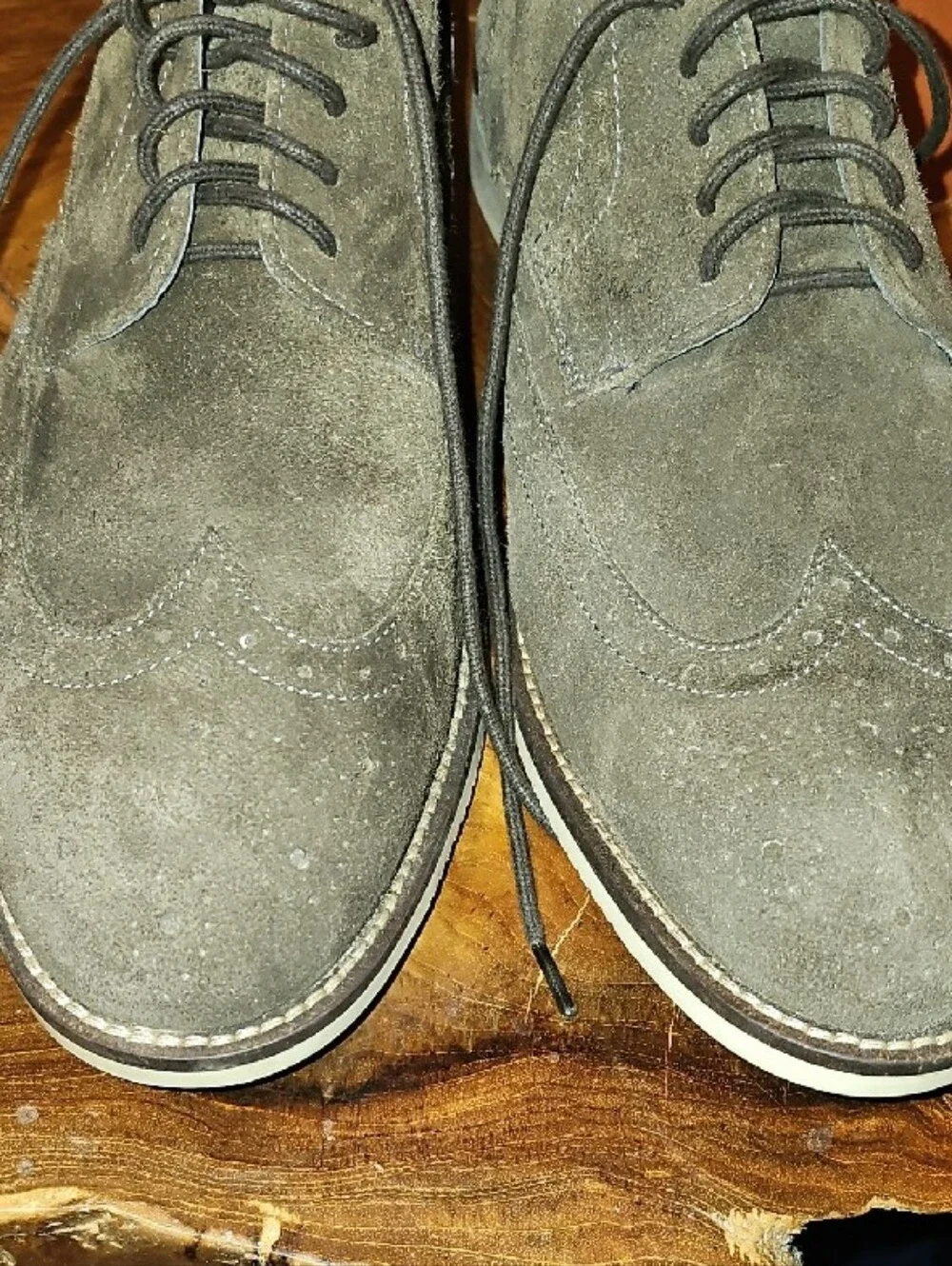 Claiborne suede wingtip